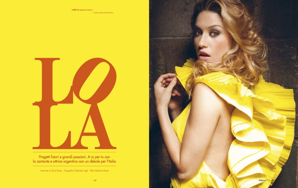 lola ponce editoriale milano to be magazine